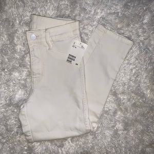 h&m white skinny jeans